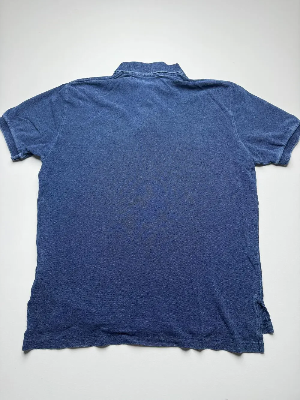 Polo Ralph Lauren Polo Shirt Mens XL Blue Solid Pony Logo Casual Cotton Knit